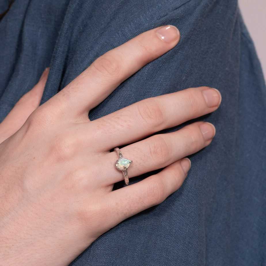 Kindred Crystal Opal Ring Sterling - Image 4