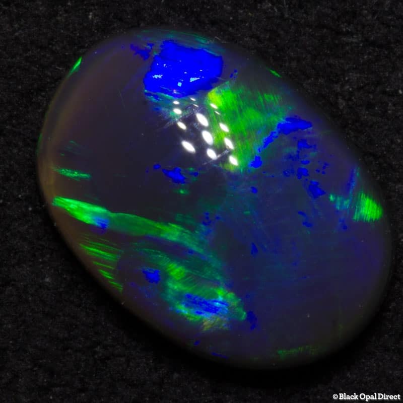 0.84 ct black opal 8x6x3mm - Image 3