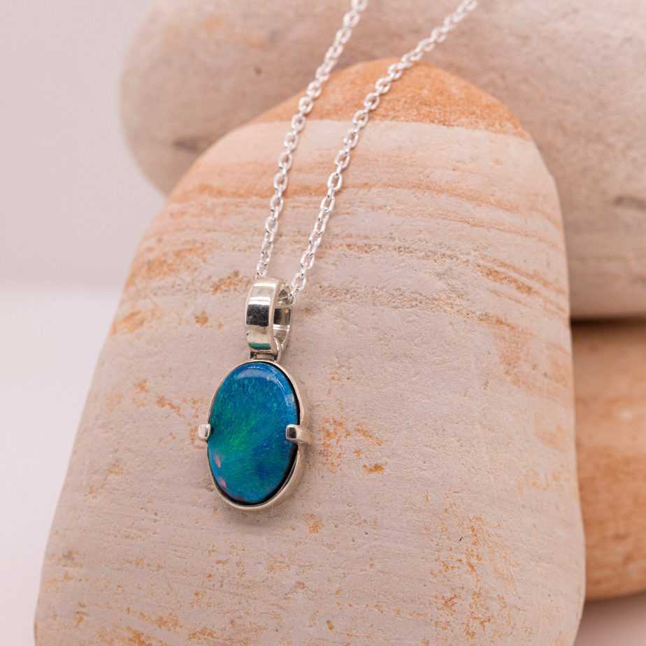 Paloma Necklace Sterling Black Opal 1.88Ct - Image 2