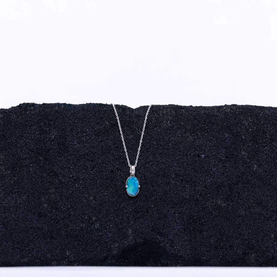 Paloma Necklace Sterling Black Opal 1.88Ct - Image 3