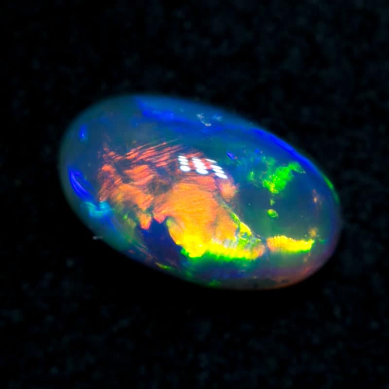 Ruthie 18kt Gold Necklace with 0.51ct Black Opal - Image 3
