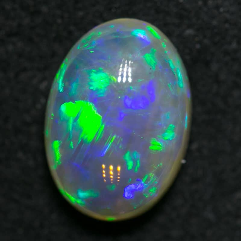 Ruthie 18kt Gold Necklace with 1.23ct Dark Opal - Image 3