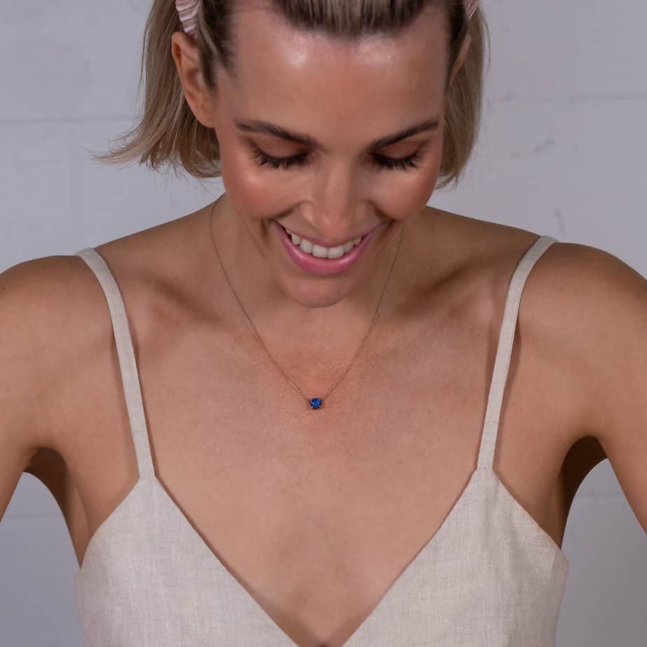 Ruthie Necklace Rose Gold 1.21 ct Black Opal - Image 2