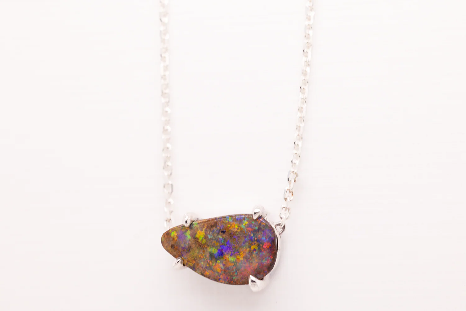 Ruthie Necklace Sterling Silver with 3.17ct Boulder Opal - Image 3