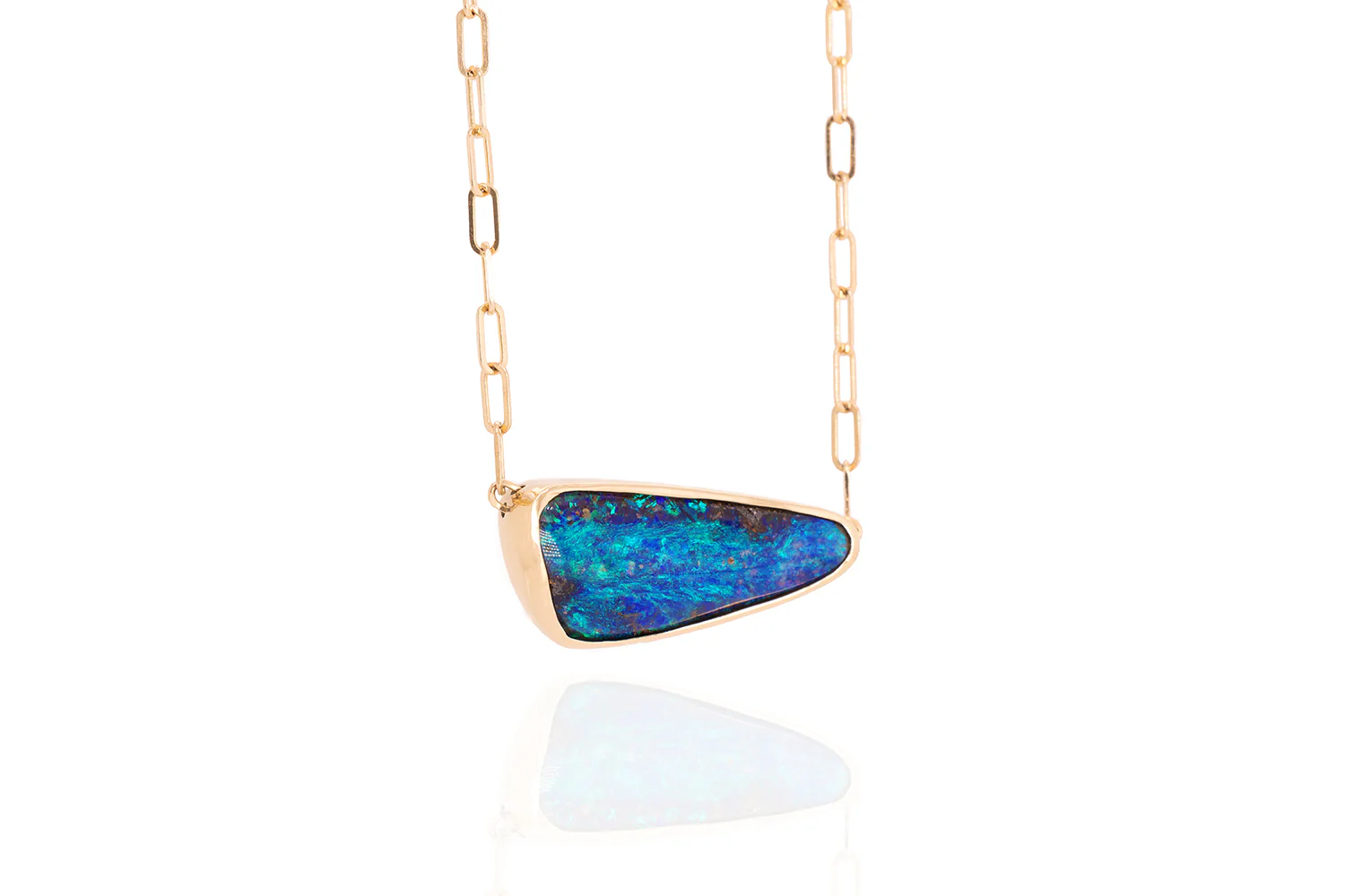 Spirit Gold Necklace — boulder opal - Image 3