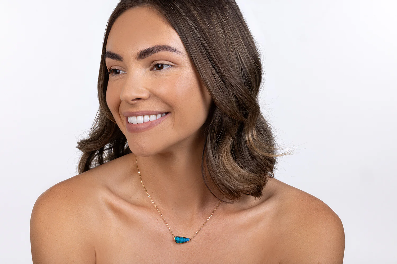 Spirit Gold Necklace — boulder opal - Image 4