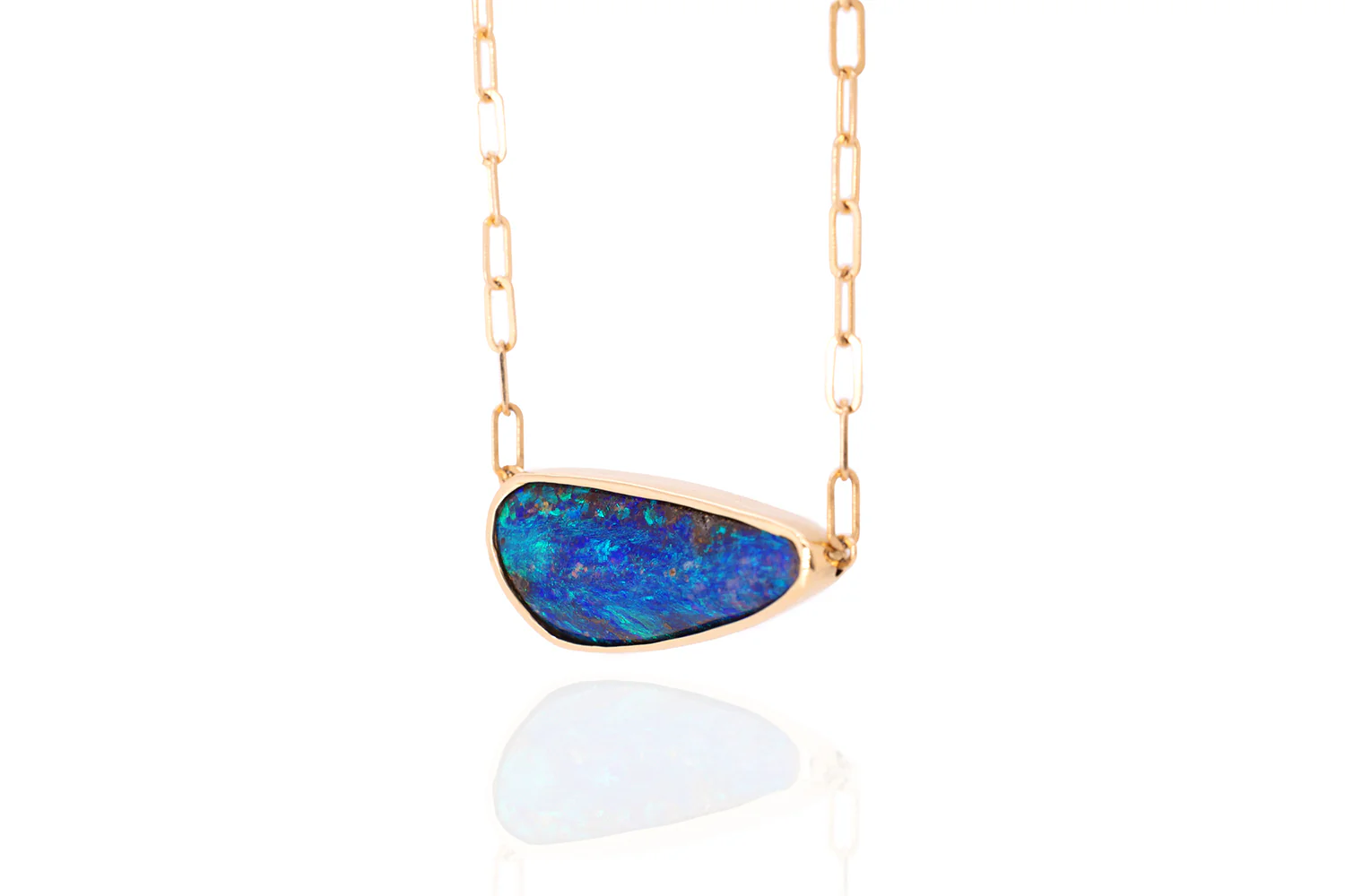 Spirit Gold Necklace — boulder opal - Image 5