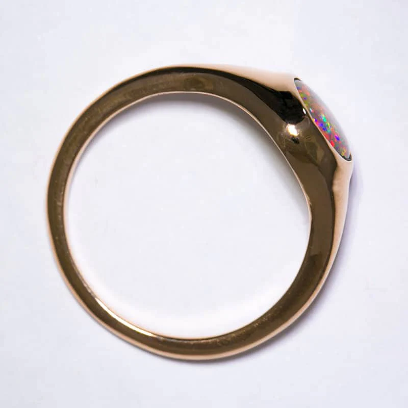 Stephanie 18kt Rose Gold Ring 0.79ct Dark Opal - Image 3