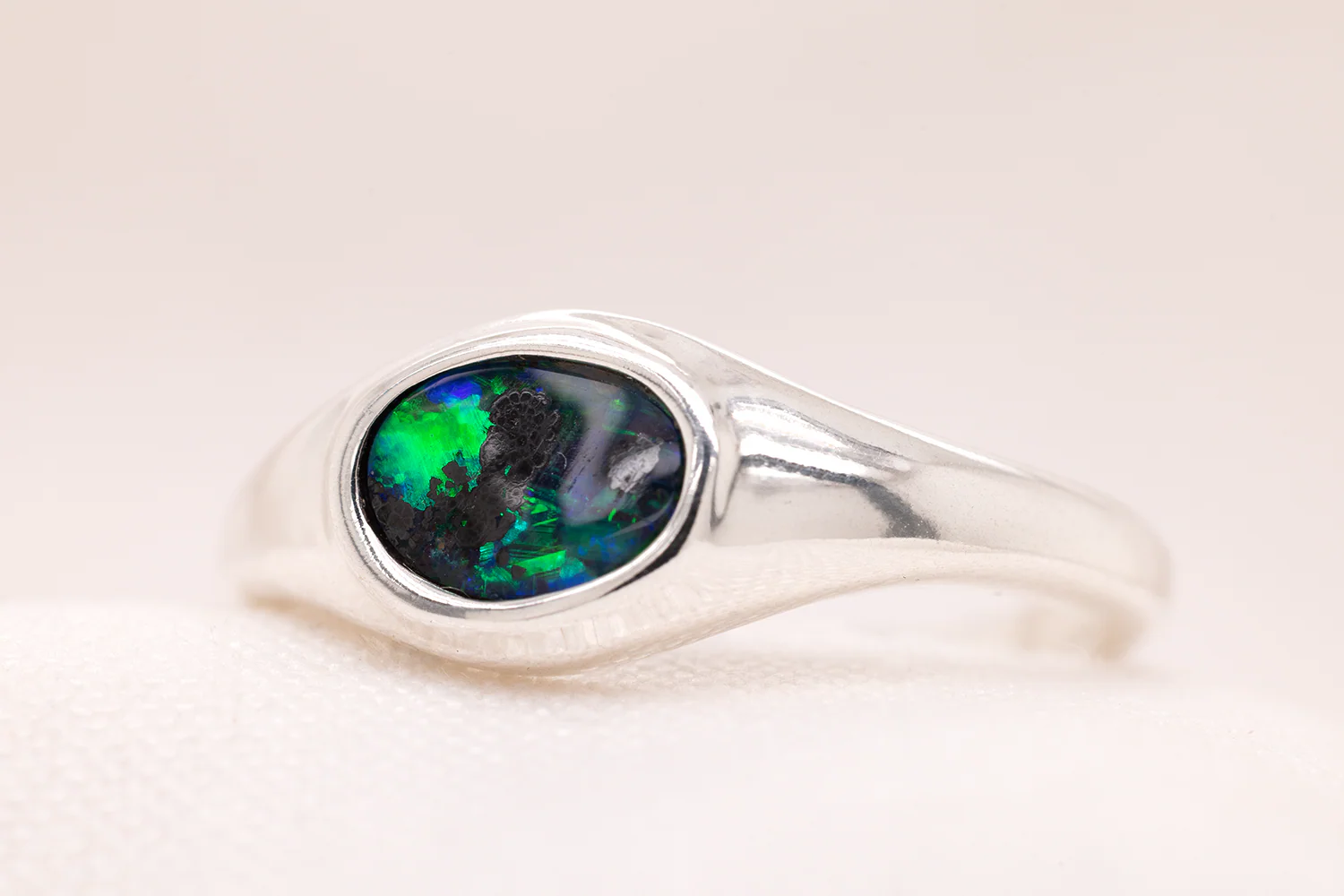 Stephanie Ring Sterling Silver with 0.87ct Boulder Opal - Image 2