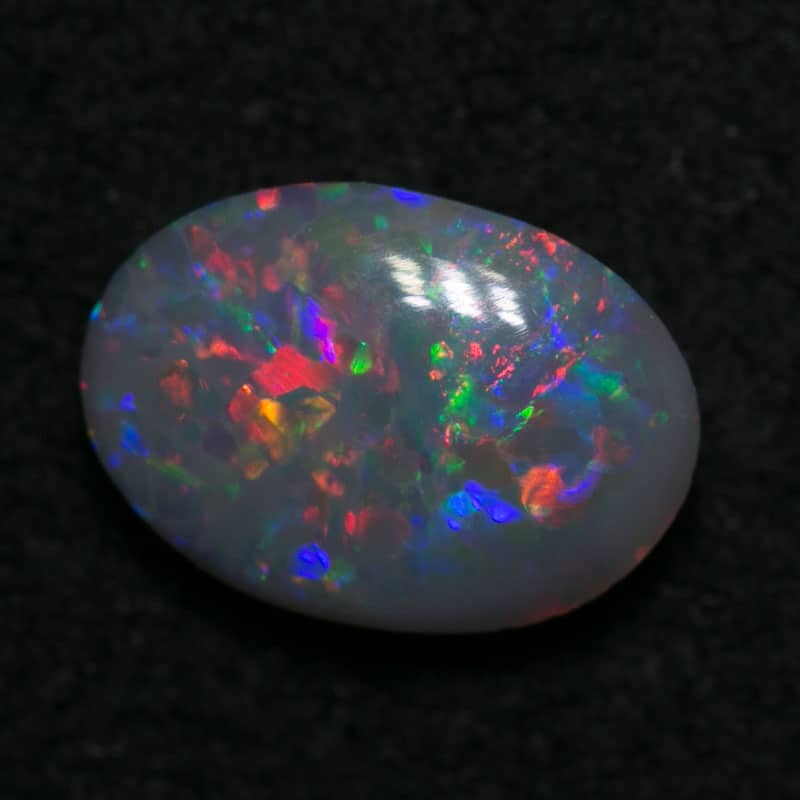 Stephanie Sterling Silver Ring with 0.71ct Dark Opal - Image 4