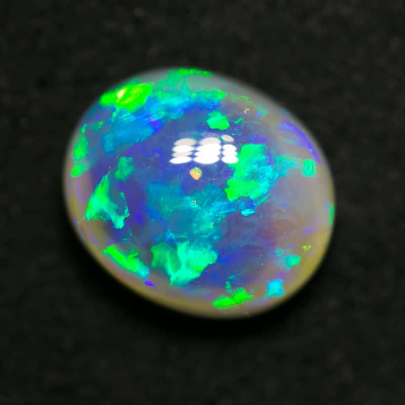 Tatiana 18kt White Gold Diamond and 2.15ct Black Opal Ring - Image 5