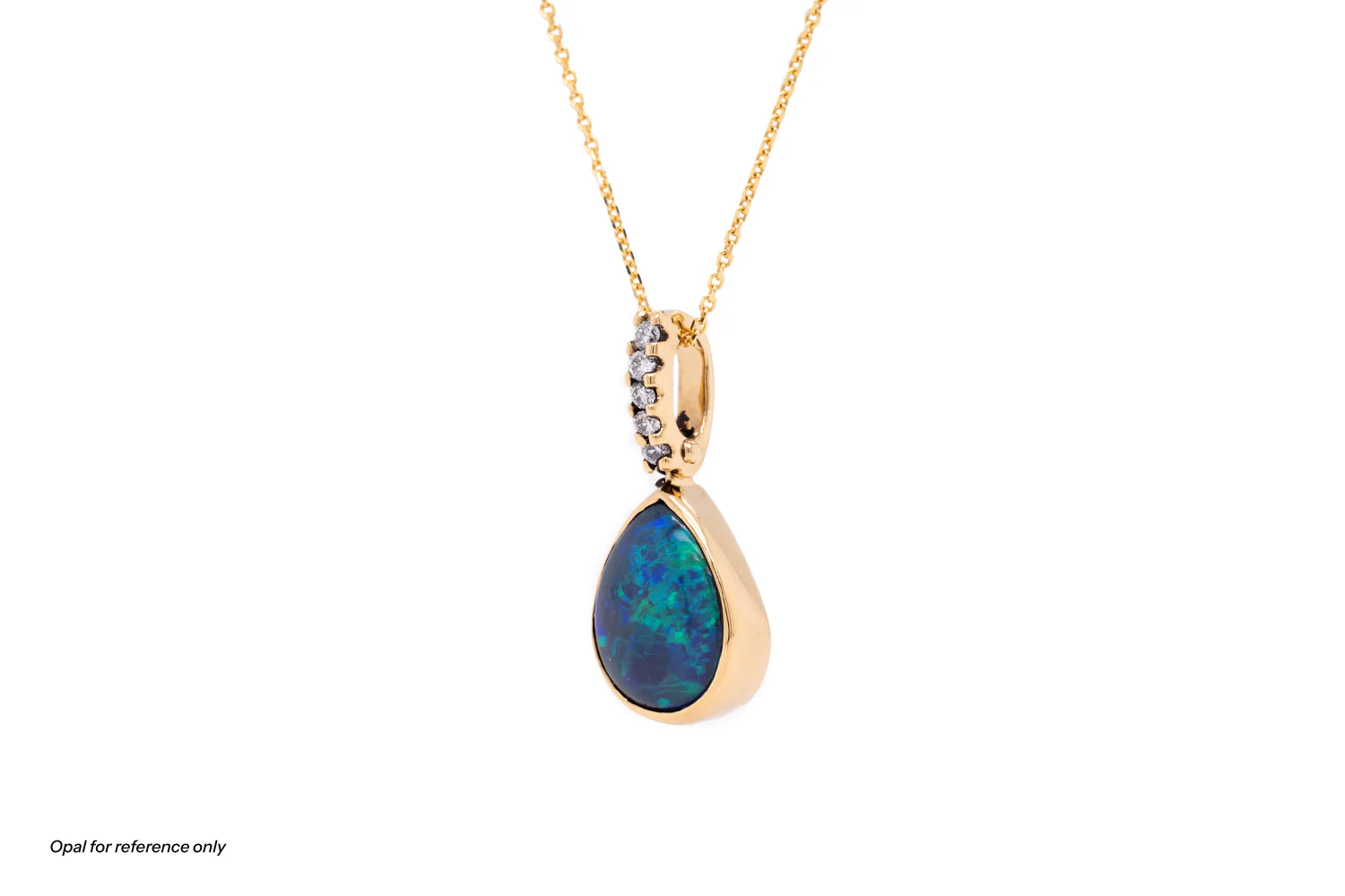 Tatiana Diamond Opal Pendant | Create Your Own Jewelry - Image 4