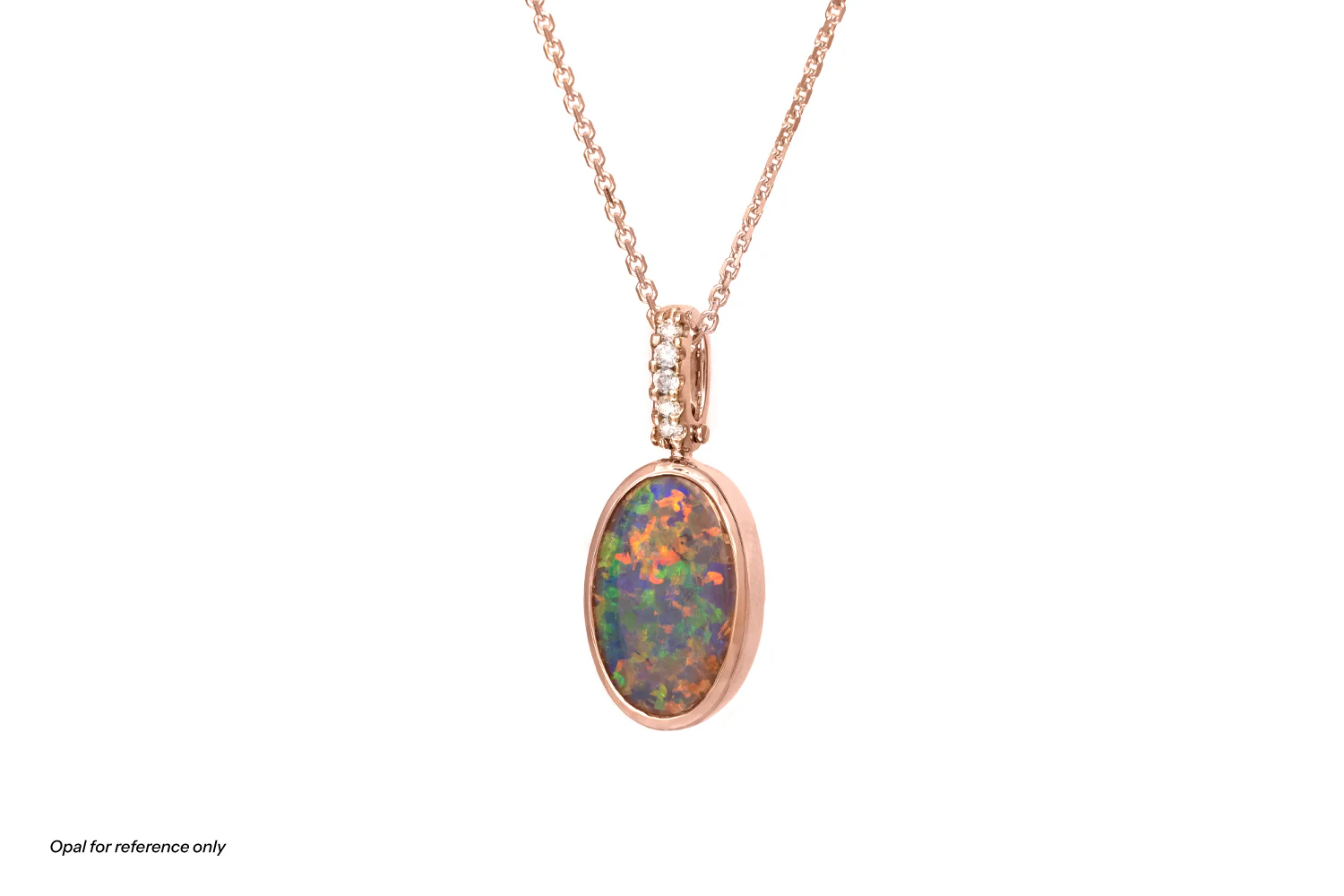 Tatiana Diamond Opal Pendant | Create Your Own Jewelry - Image 6