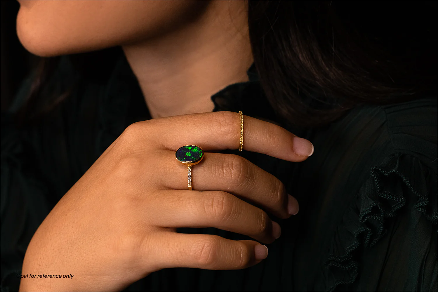 Tatiana Diamond Opal Ring | Create Your Own Jewelry - Image 4