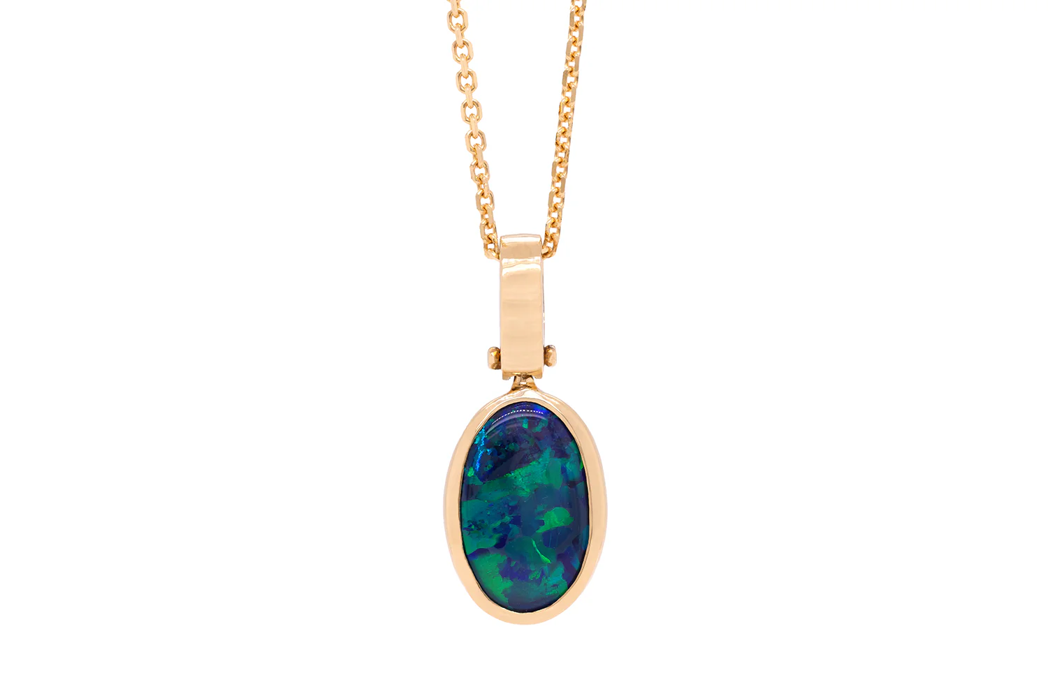 Tatiana Pendant Gold with 2.12ct Black Opal - Image 2