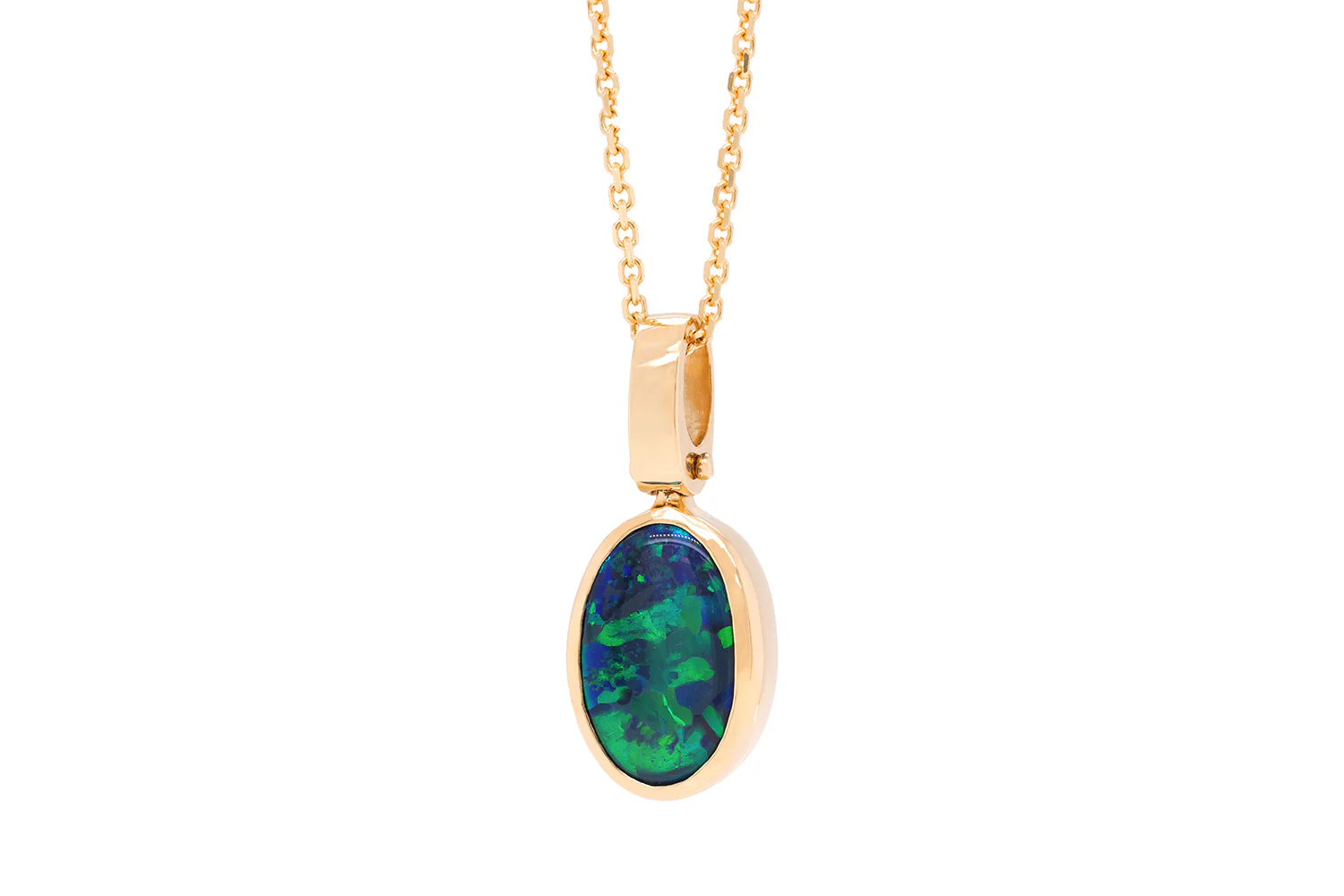 Tatiana Pendant Gold with 2.12ct Black Opal - Image 3