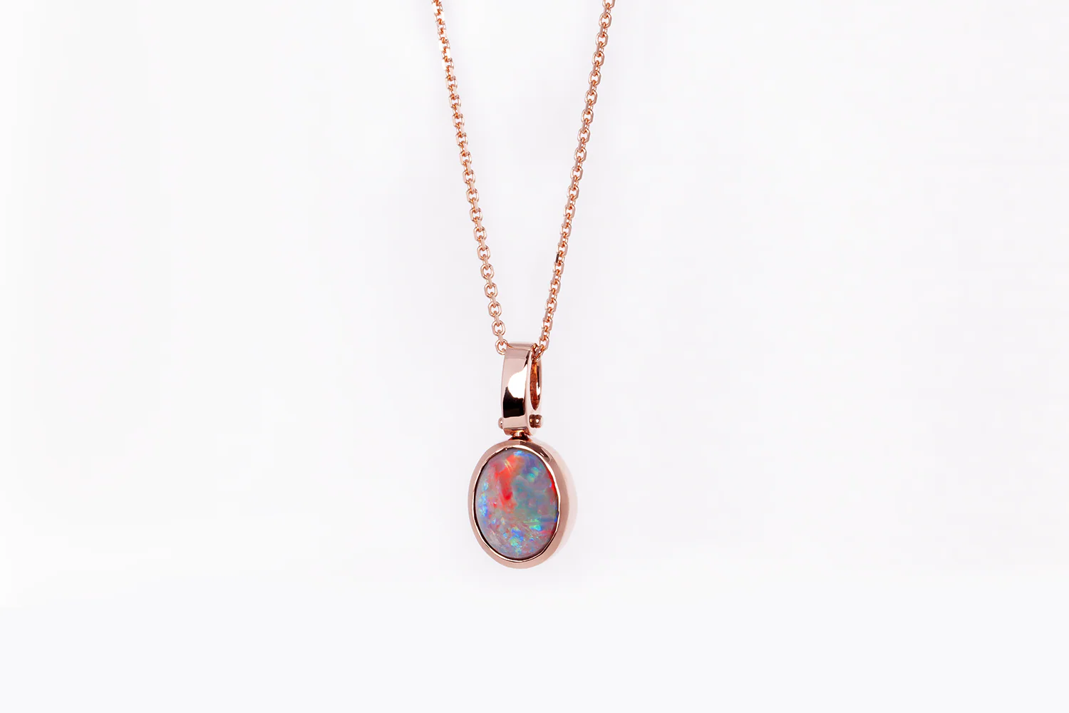 Tatiana Pendant Rose Gold with 2.51 ct Dark Opal - Image 3