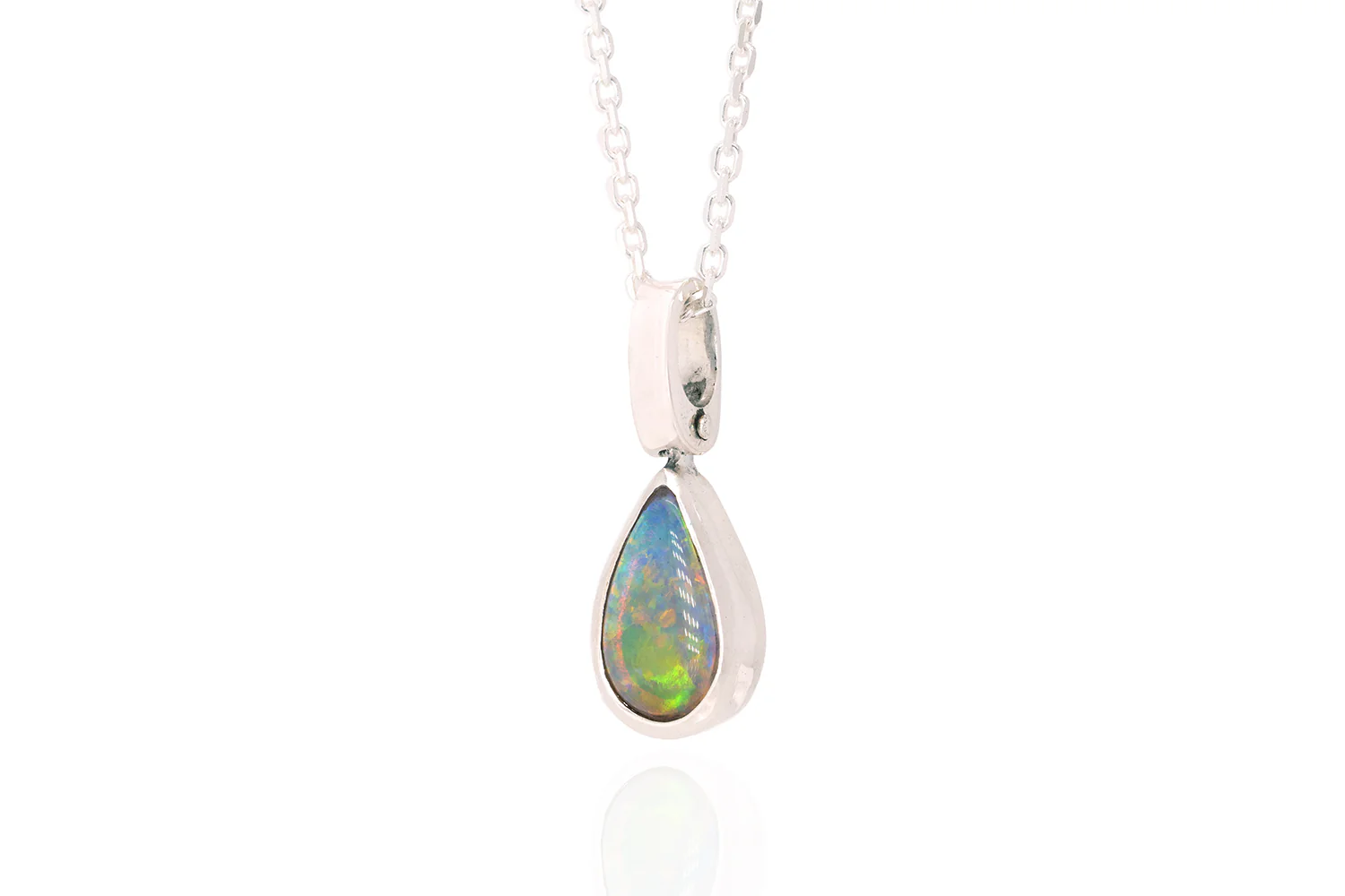 Tatiana — Sterling Silver 0.81 ct Crystal Opal Pendant - Image 3