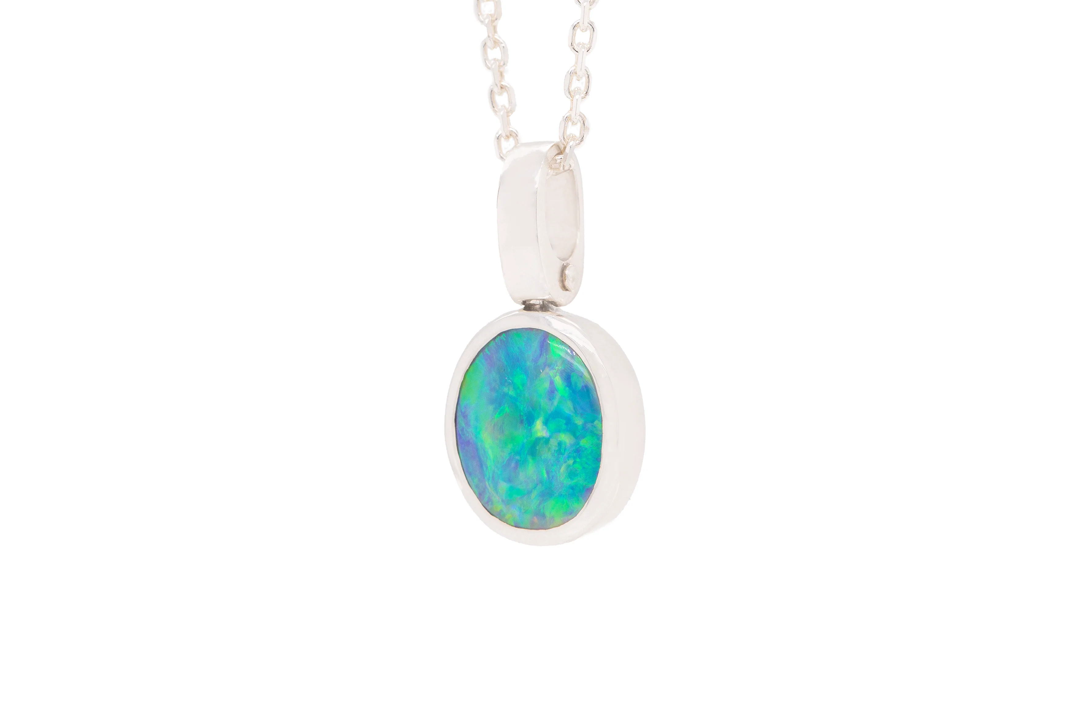 Tatiana Pendant Sterling Silver with 1.43ct Crystal Opal - Image 2