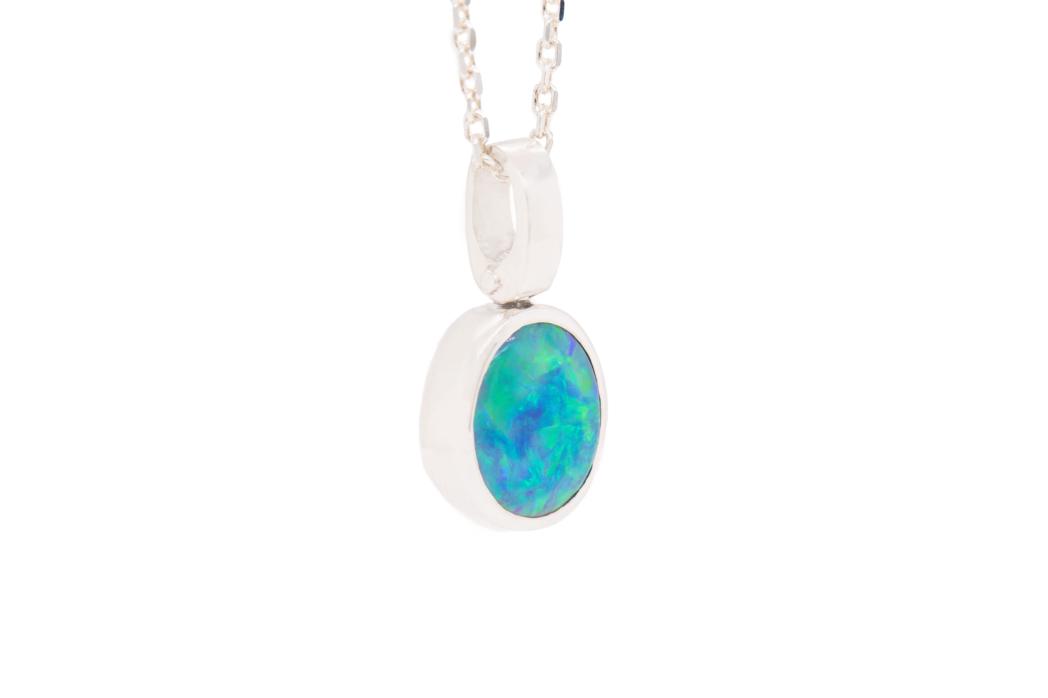 Tatiana Pendant Sterling Silver with 1.43ct Crystal Opal - Image 3
