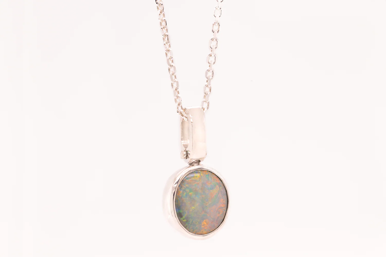 Tatiana Pendant Sterling Silver with 2.09ct White Opal - Image 2