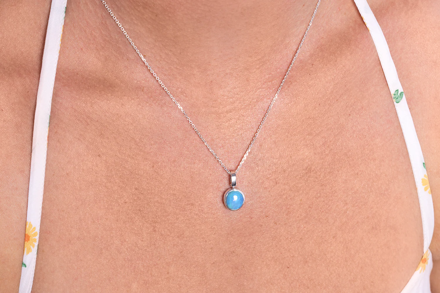 Tatiana Pendant Sterling Silver with 3.08 ct Dark Opal - Image 2