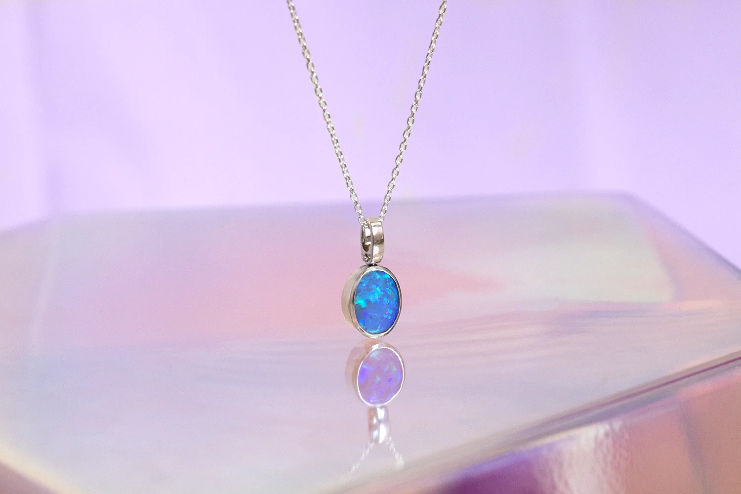 Tatiana Pendant Sterling Silver with 3.50ct Dark Opal - Image 3