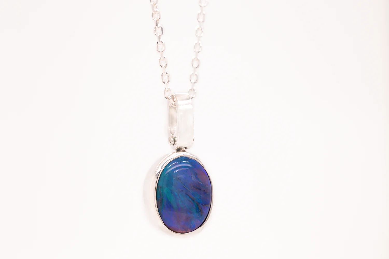 Tatiana Pendant Sterling Silver with 3.52ct Black Opal - Image 3