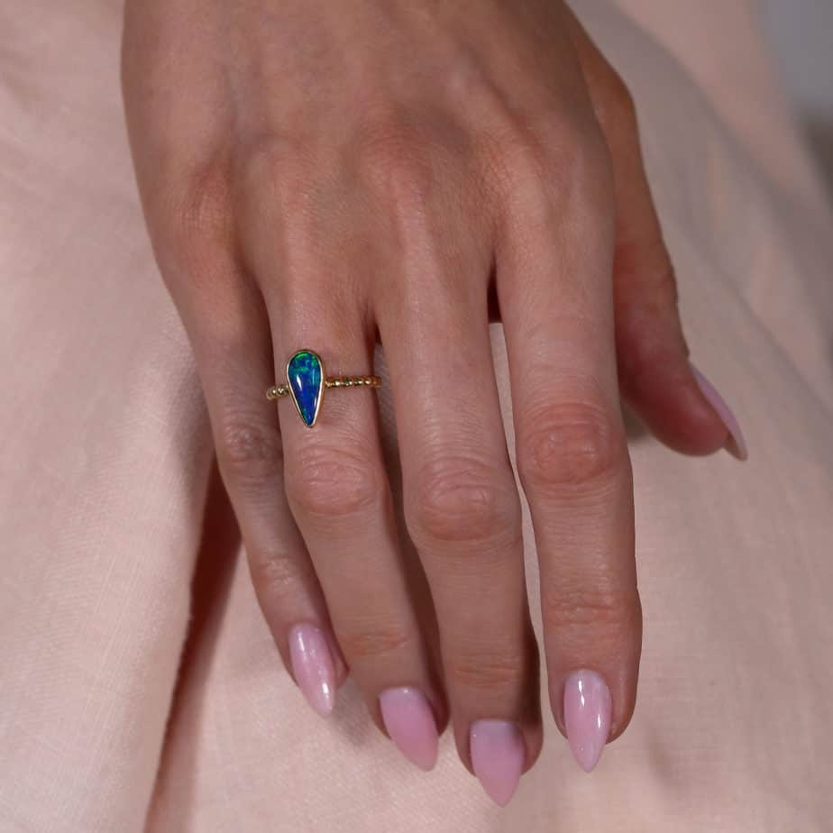 Tatiana Ring 1.05ct Black Opal - Image 4