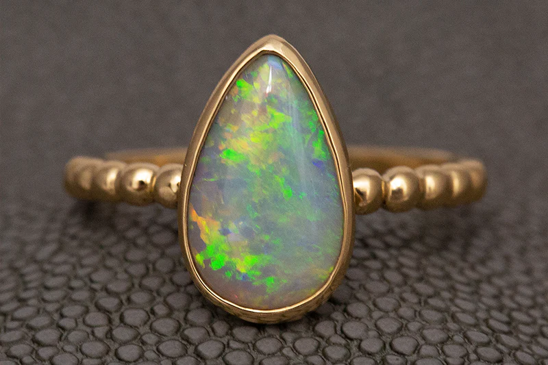 Tatiana Ring Gold 1.28ct Crystal Opal - Image 4
