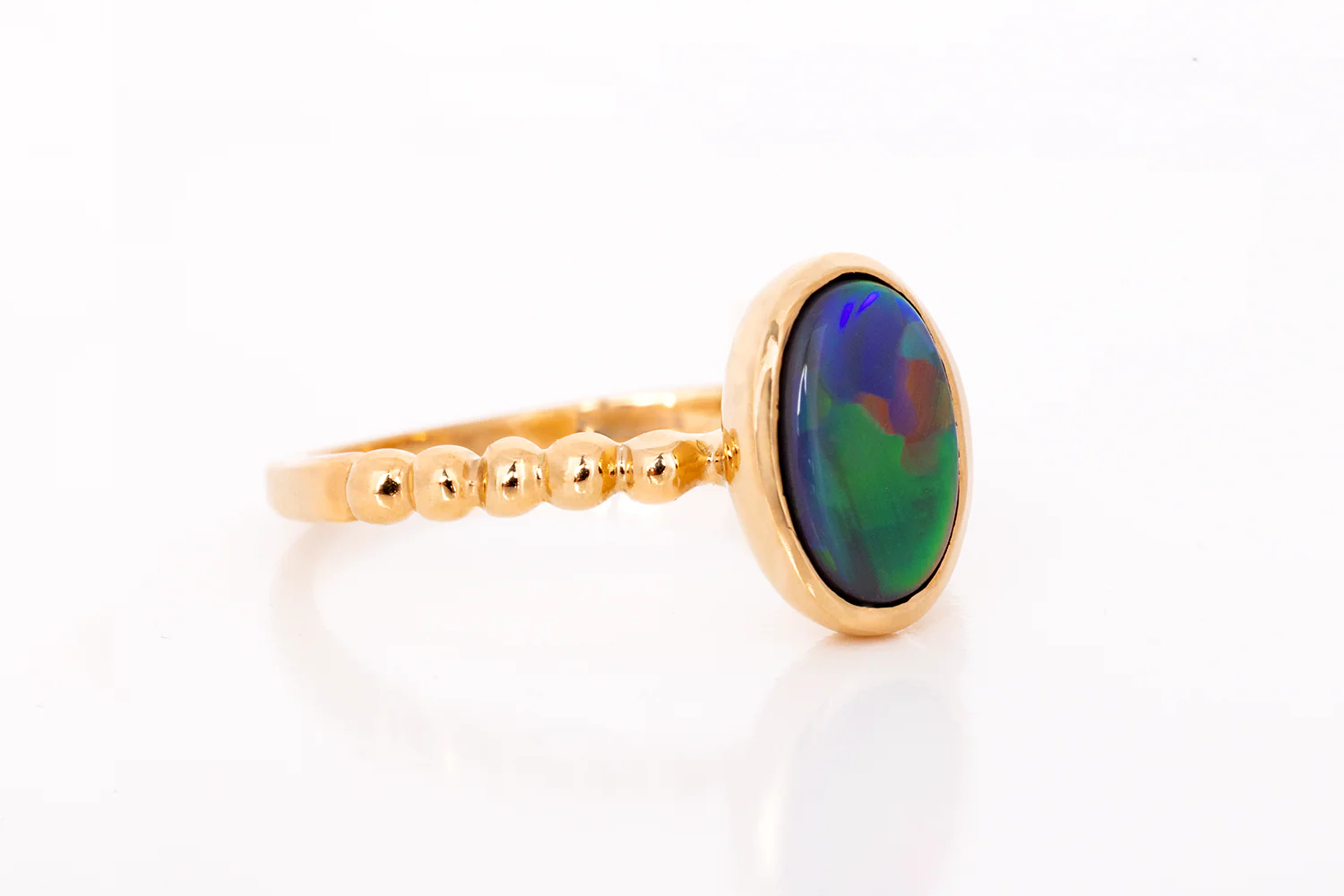 Tatiana Ring Gold with 1.27 ct dark opal - Image 3