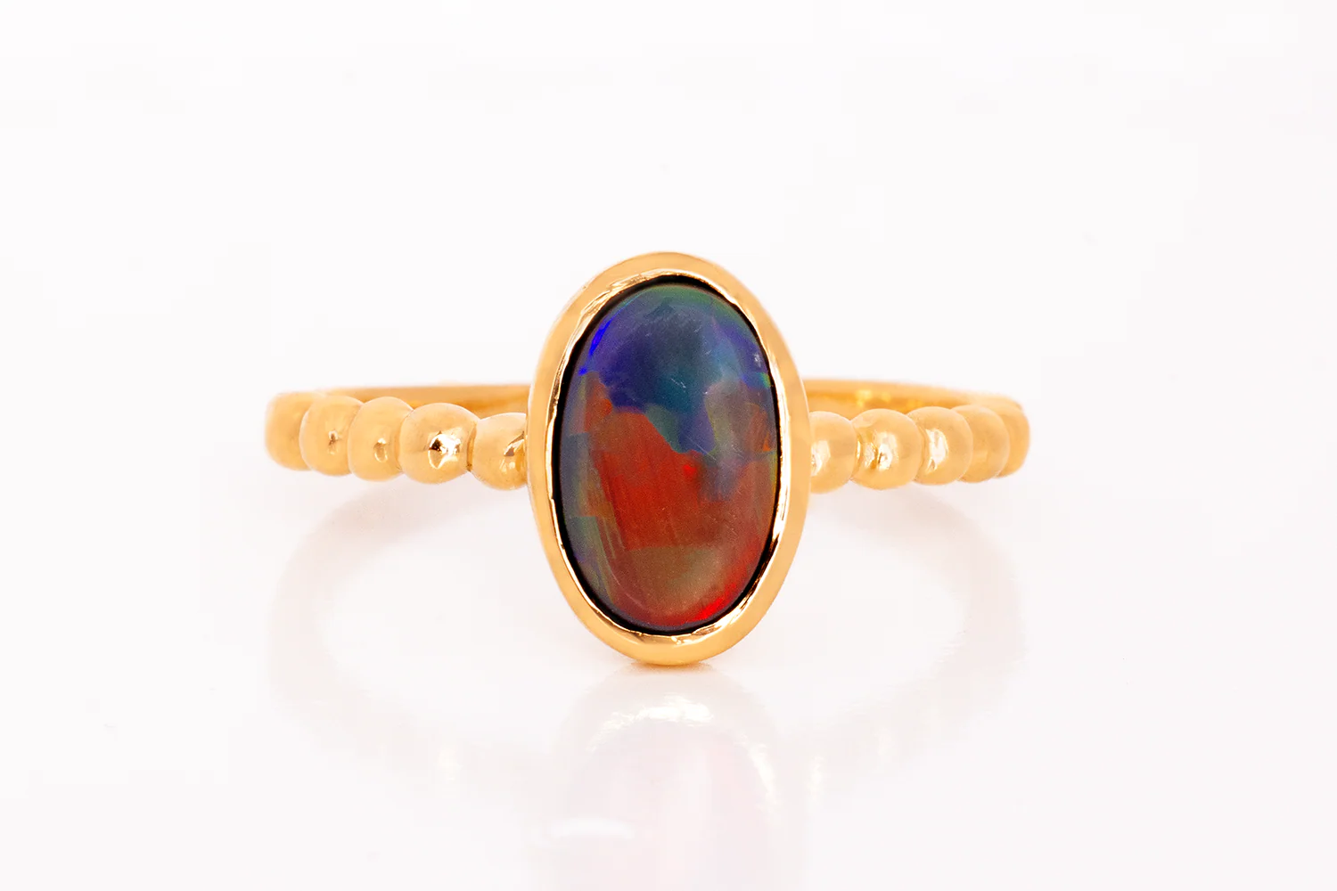 Tatiana Ring Gold with 1.27 ct dark opal - Image 5