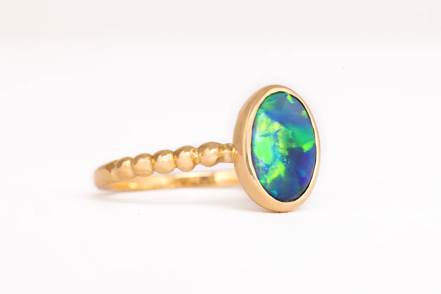 Tatiana Ring Gold with 1.53ct Black Opal - Image 3