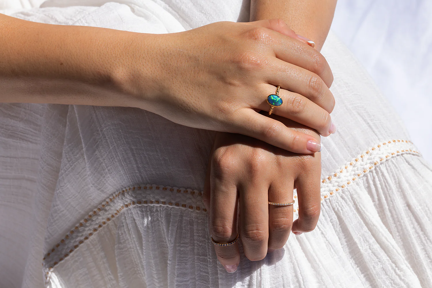 Tatiana Ring Gold with 1.53ct Black Opal - Image 4