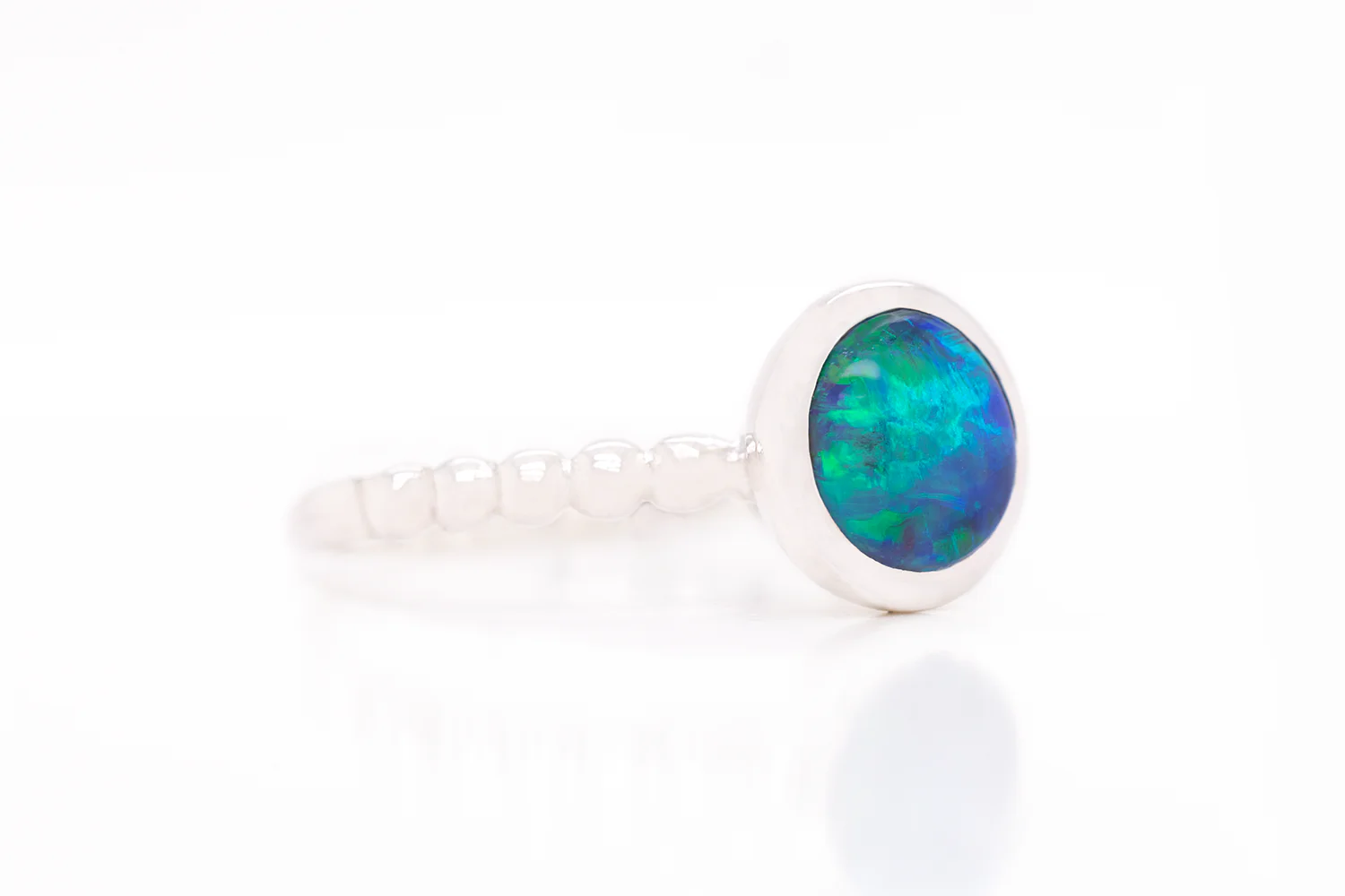 Tatiana Ring Sterling Silver with 1.11ct Dark Opal - Image 2