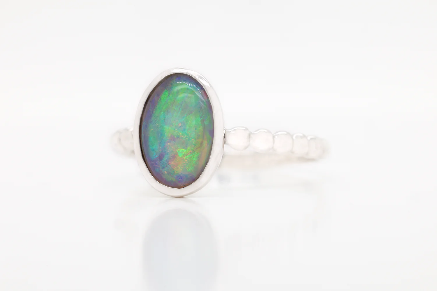 Tatiana Ring Sterling Silver with 1.31ct Crystal Opal - Image 2