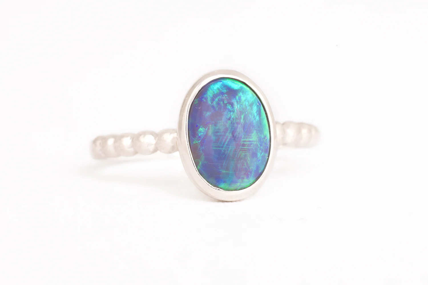 Tatiana Ring Sterling Silver with 1.90ct Dark Opal - Image 3