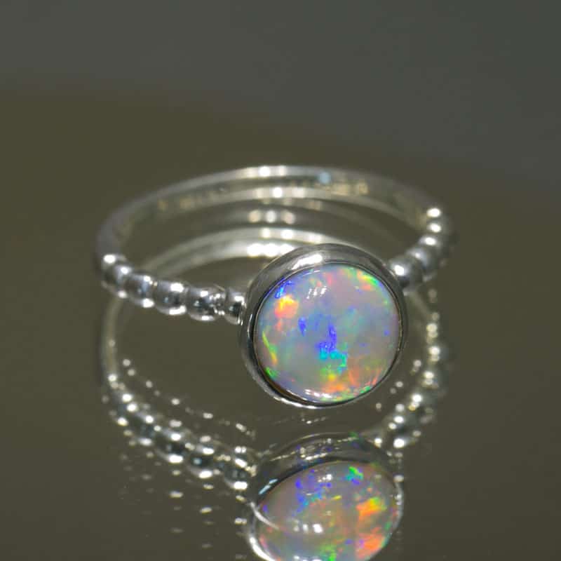 Tatiana Sterling Silver Ring with 1.99ct Crystal Opal - Image 2